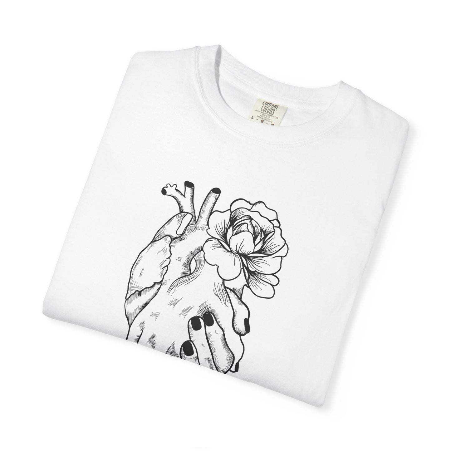 Abstract heart tee