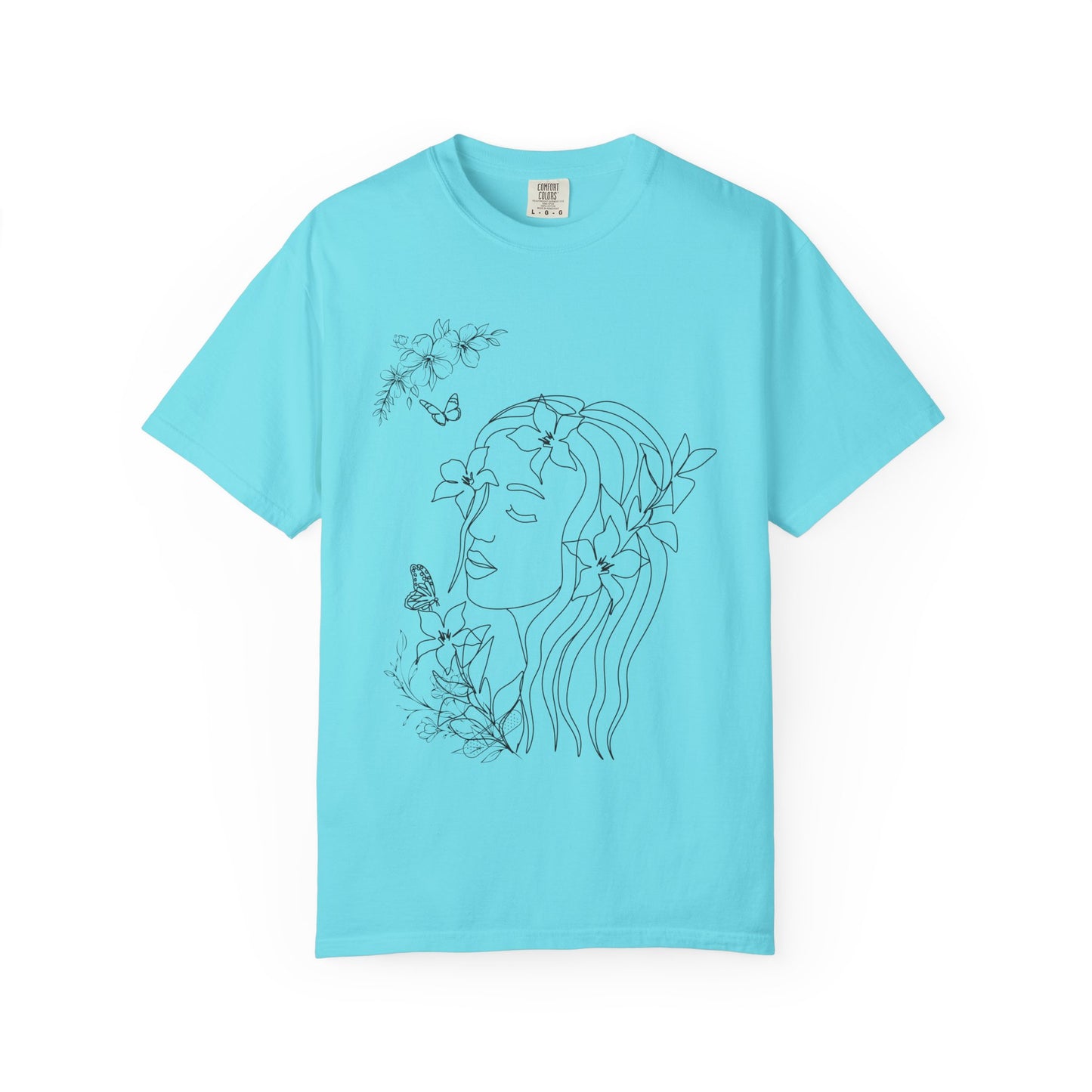 Floral woman tee