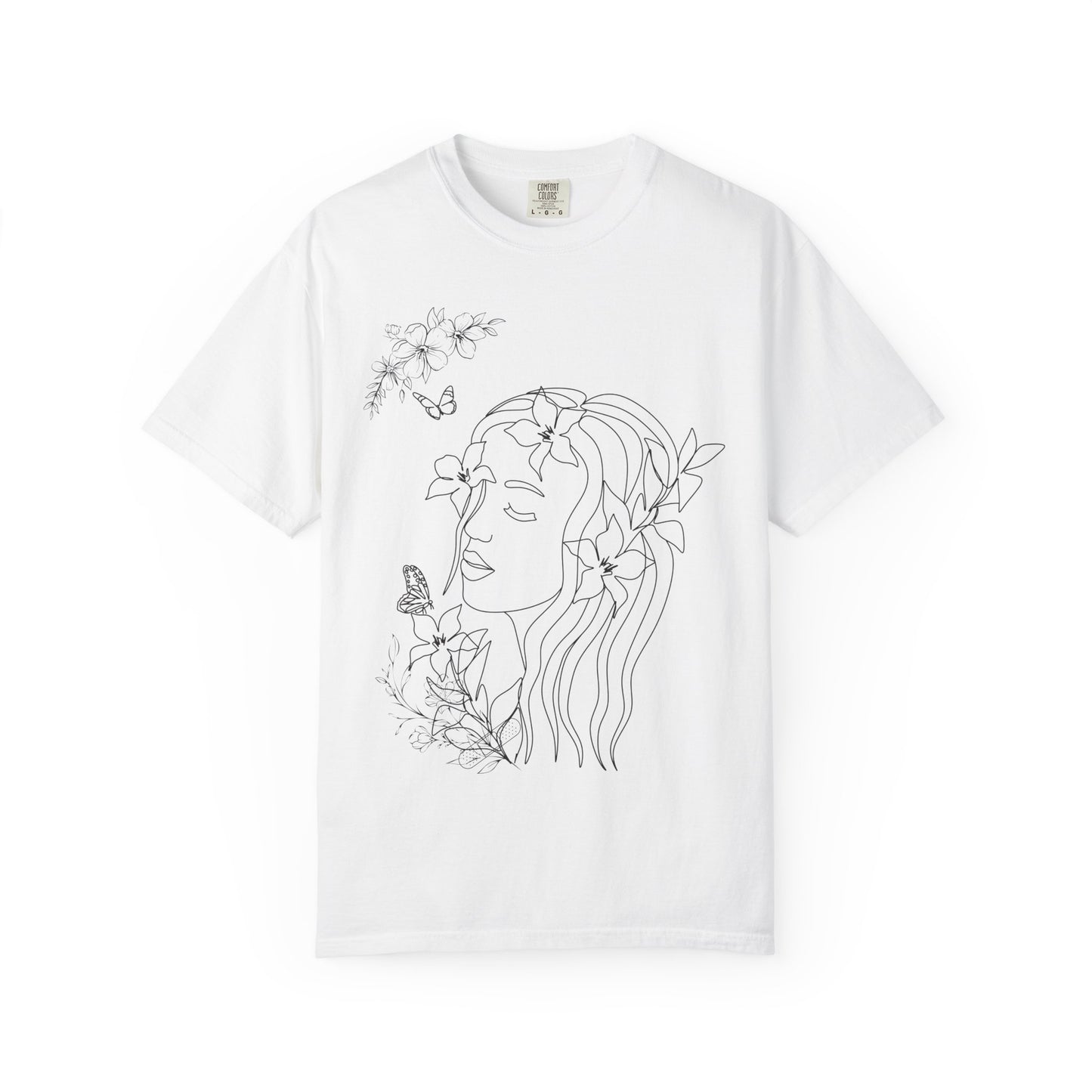 Floral woman tee