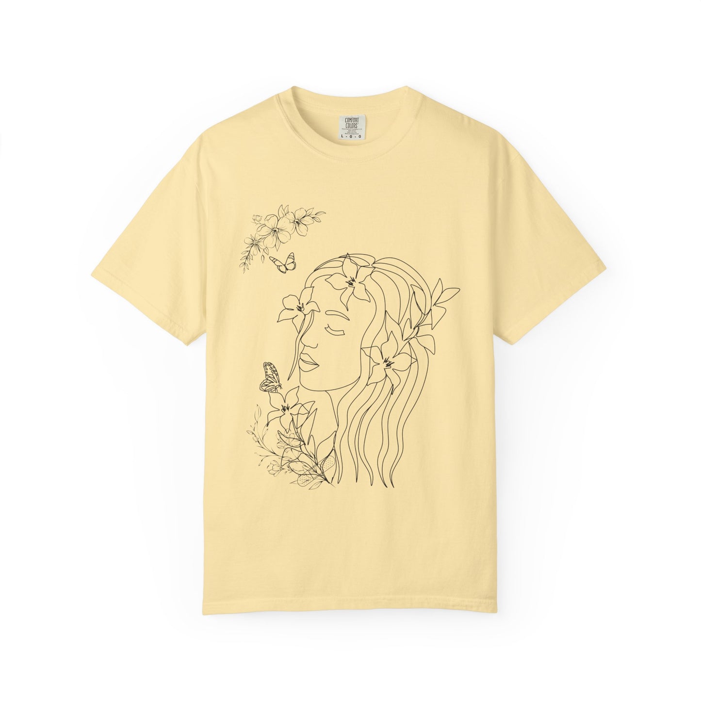 Floral woman tee