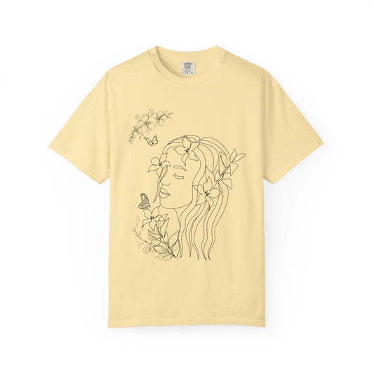 Floral woman tee