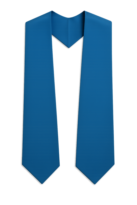 Custom Graduation stole blue