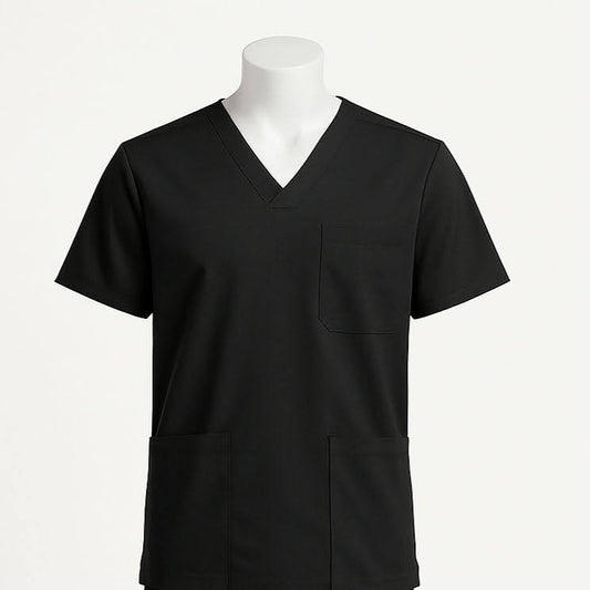 Custom Scrub Tops Black
